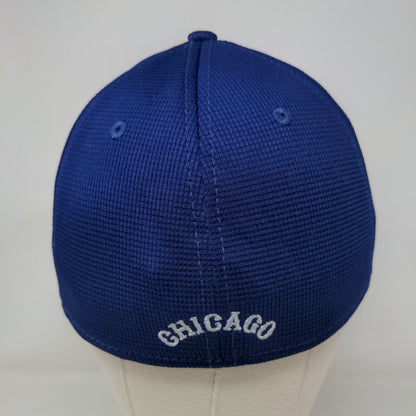 New Era Men's Fitted 39Thirty Hat Blue S-M Cooperstown Chicago Cubs Logo