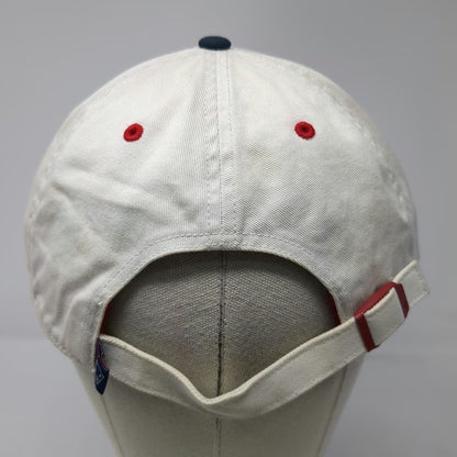 '47 New England Patriots NFL White Cap One Size Slideback Blue Cotton Logo Hat