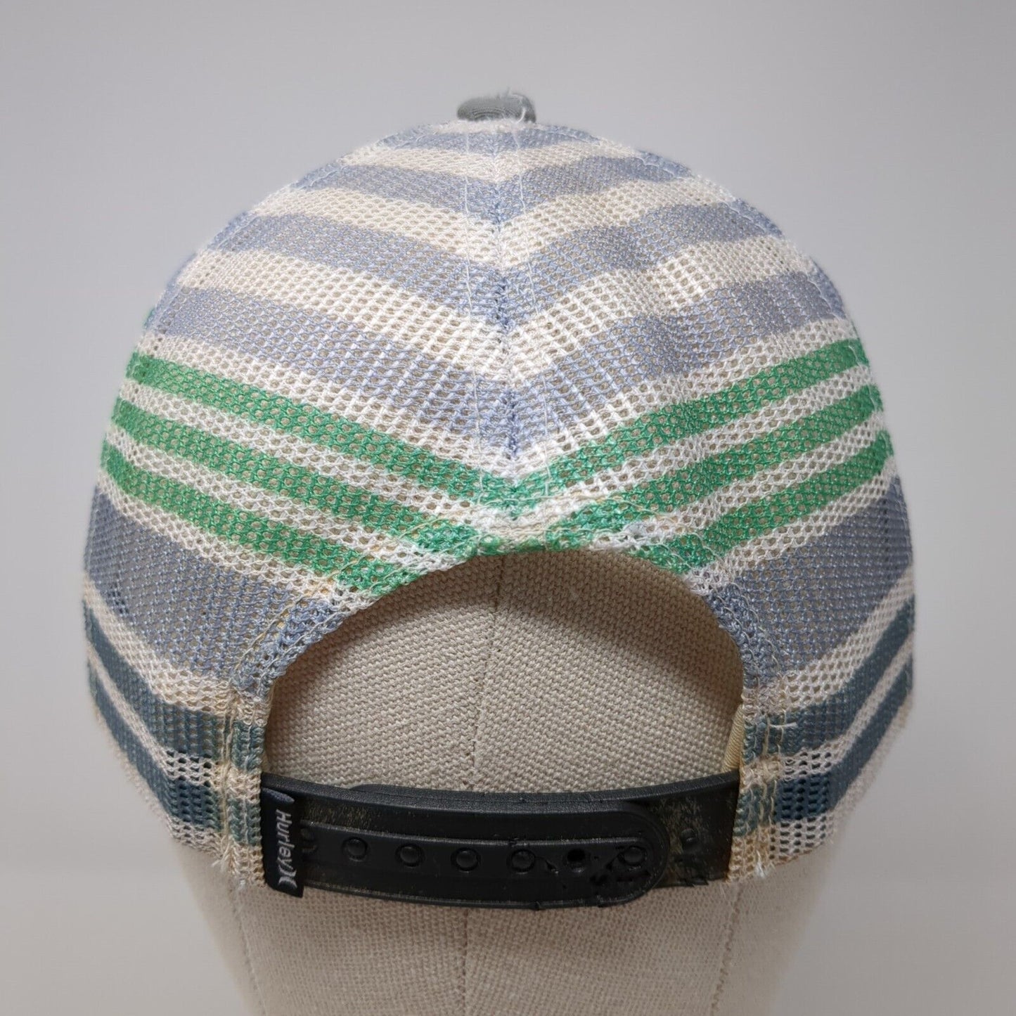 Hurley Snapback Trucker Hat Gray OS Adjustable Mesh Back The Classics Yupoong