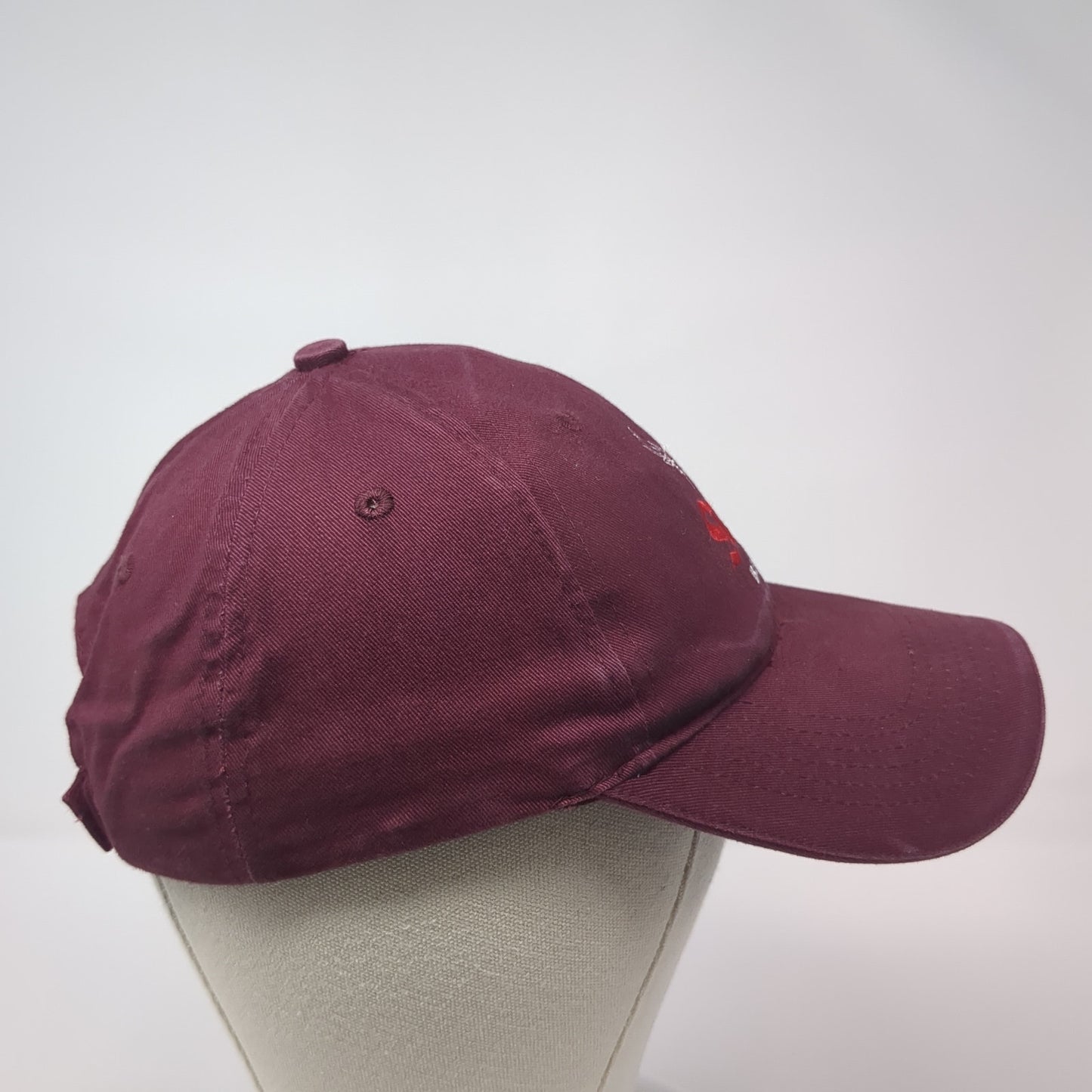 Stag Beer Strapback Hat Red One Size Adjustable Embroidered 6 Panel