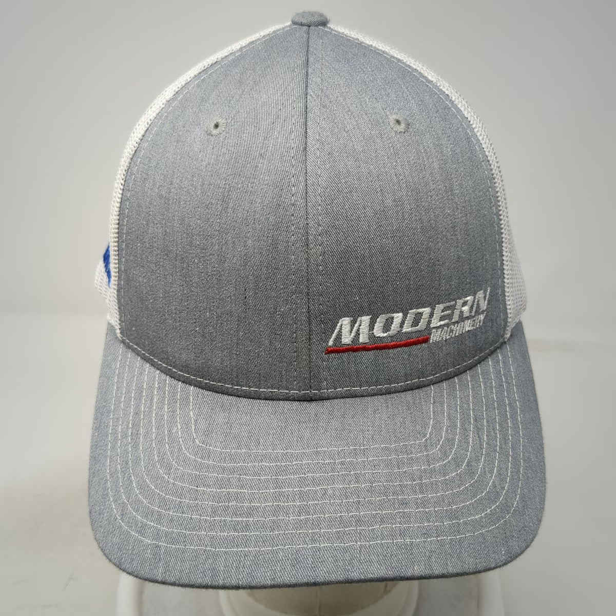 Richardson Trucker Hat Gray One Size Modern Machinery Komatsu Mesh Snapback