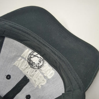 Quake City Caps Snapback Black One Size Waynes World Embroidered Cotton Hat