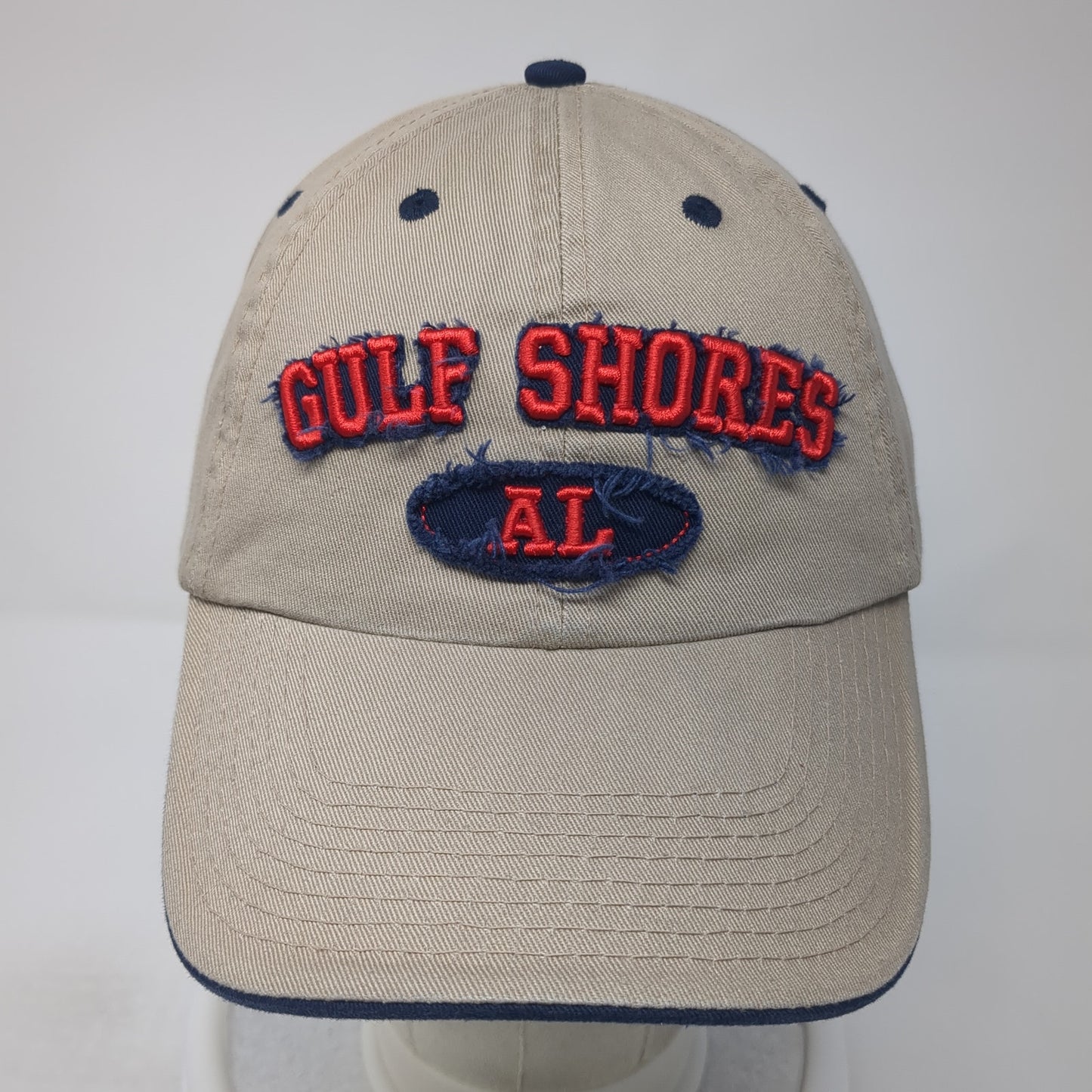 Gulf Shores AL Slideback Baseball Cap Brown OS Adjustable Embroidered JHats
