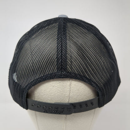 Bulldog Equipment Snapback Trucker Hat Gray One Size Mesh Back Adjustable
