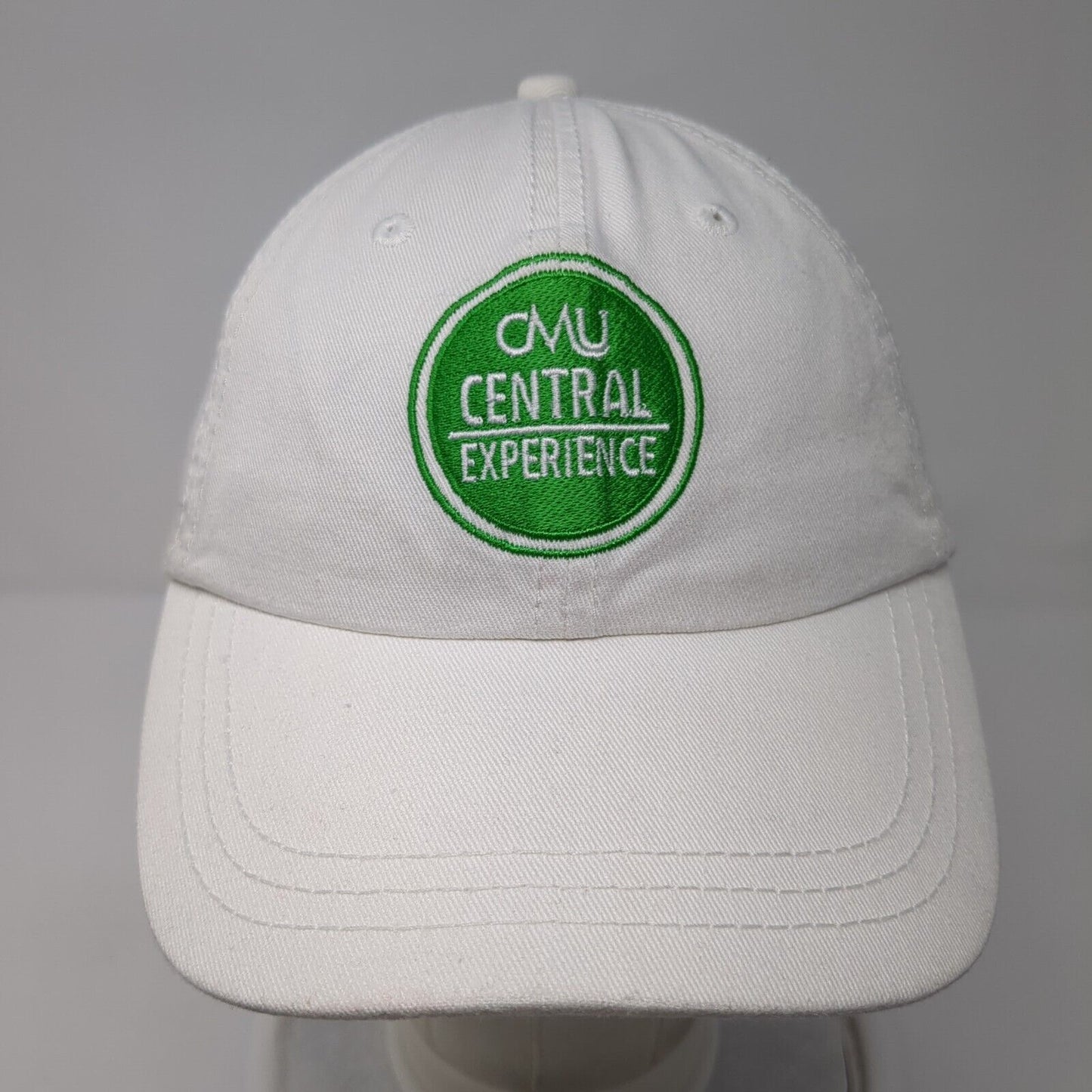 CMU Central Experience Slideback Hat White OS Adjustable Embroidered Sportsman