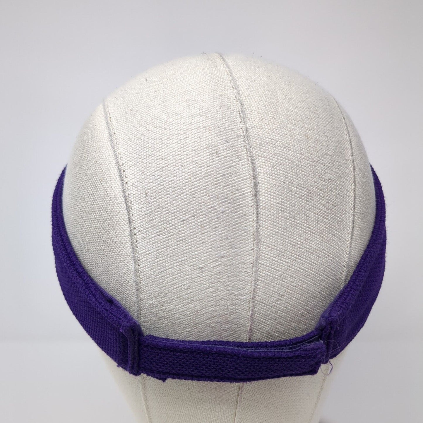 Letter M Adult Strapback Sun Visor Hat Purple OS Adjustable Augusta Sportswear