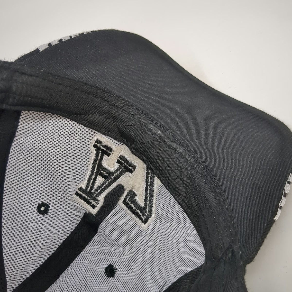 Black Baseball Cap One Size Arizona AZ Embroidered Strapback Curved Bill Hat
