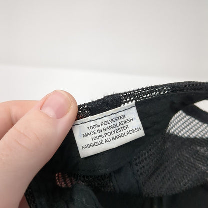 Fifty AF Snapback Trucker Hat Black One Size Adjustable Mesh Back Rope Polyester