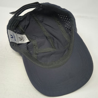 Northyard 5 Panel Hat Gray One Size Strapback Polyester Laser Cut Performance