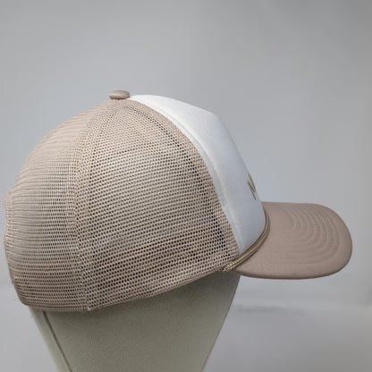 Madhappy Trucker Hat Beige White One Size Mesh Snapback Rope Embroidered Logo