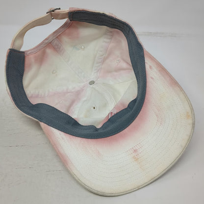 Adidas Baseball Cap White Pink One Size Tie Dye AEROREADY Cotton Adjustable Hat