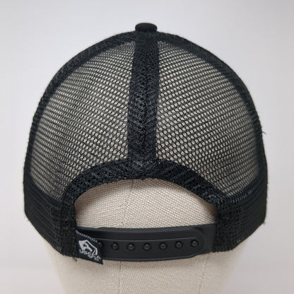 USCCA Snapback Trucker Hat Black One Size Adjustable Patriotic Mesh Back