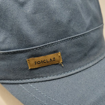 Forclaz Army Cap Blue One Size Slideback Adjustable Flat Top Hiking Trek Hat