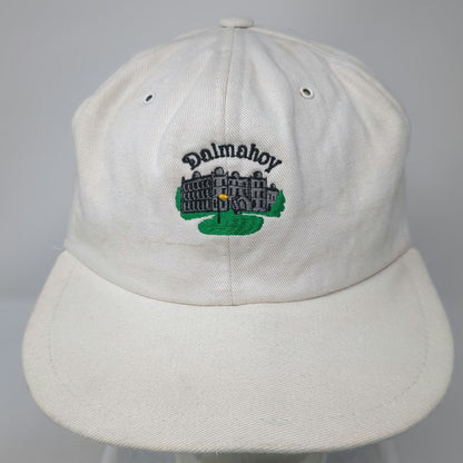Richards & Thirkell Snapback Hat White One Size Made in England Dalmahoy Golf