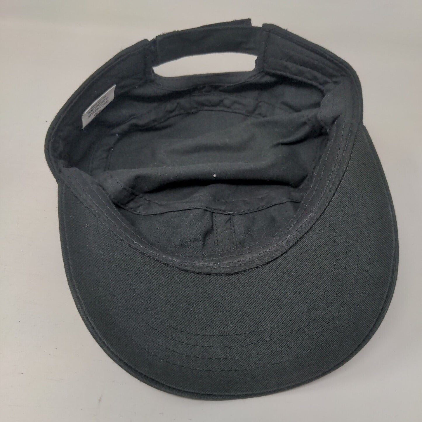 WWB 2015 Strapback Cadet Army Cap Black One Size Adjustable Lightweight Cotton