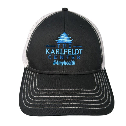 The Karlfeldt Center Snapback Trucker Hat Black One Size Mesh Back Otto