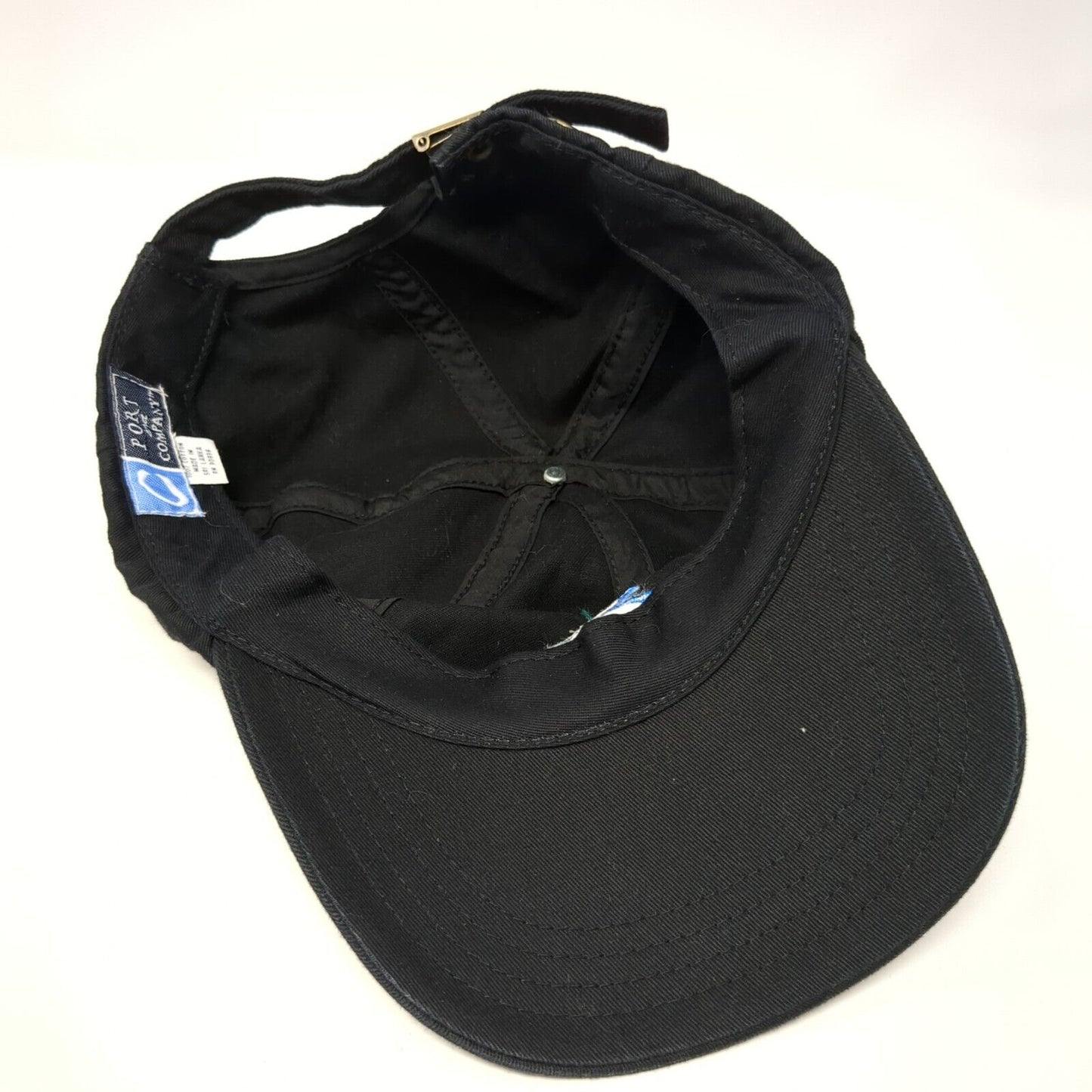 Ebmud Slideback Hat Black One Size Adjustable 6 Panel Port & Company