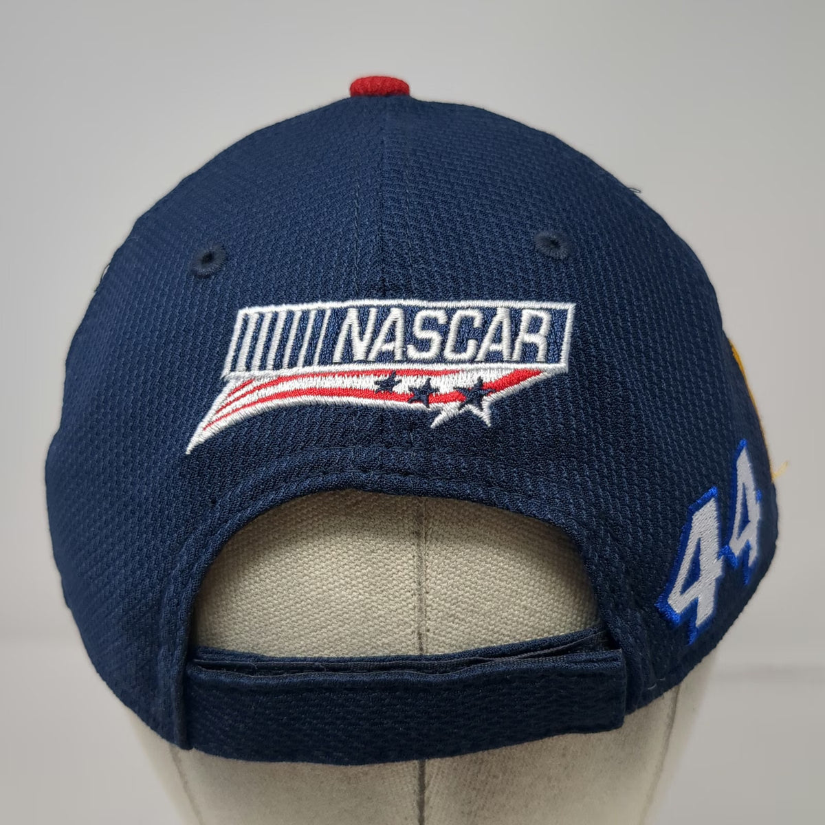 New Era Baseball Cap White Blue Red One Size Albertsons NASCAR 44 Flag Hat