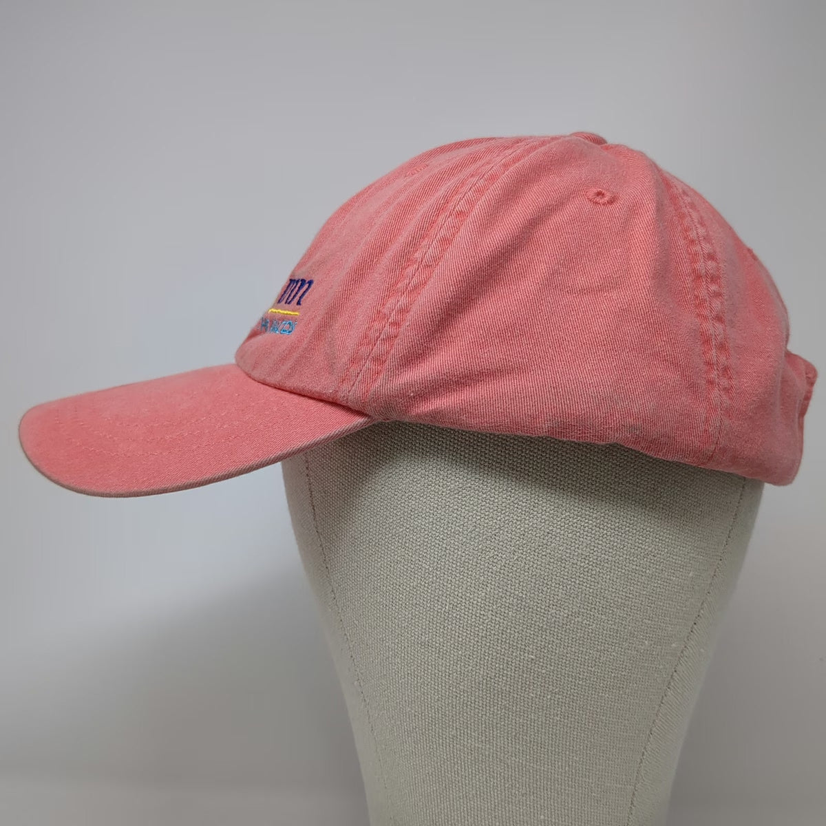 Adams Baseball Cap Pink One Size Leather Slideback Hat Abaco Inn Bahamas Resort