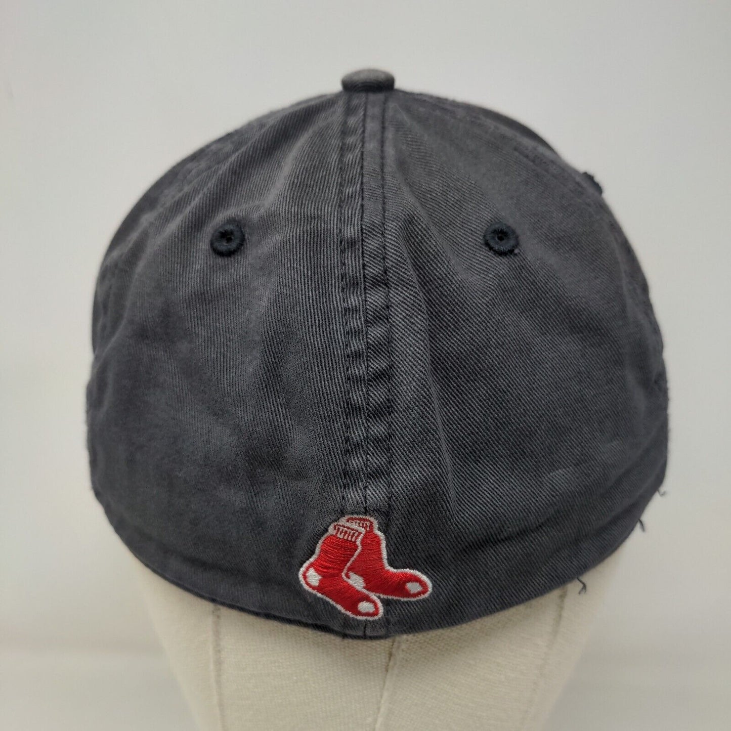 Twins Enterprise Men's Fitted Hat Blue Small Boston Red Sox Logo Distressed