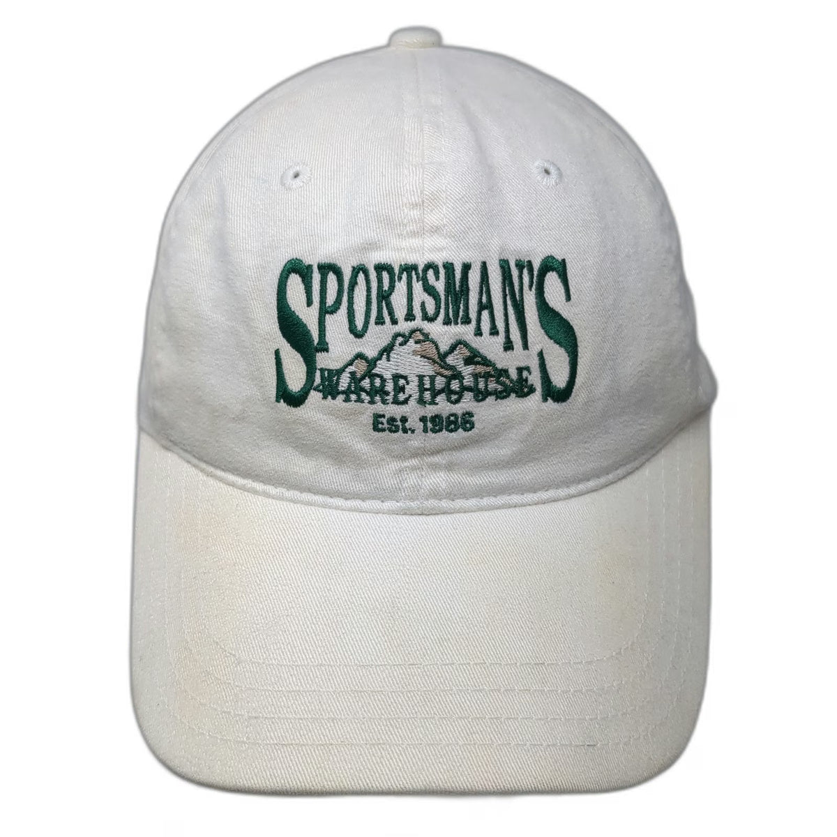 Sportsman's Warehouse Baseball Cap White One Size 20th Anniversary Mountain Hat
