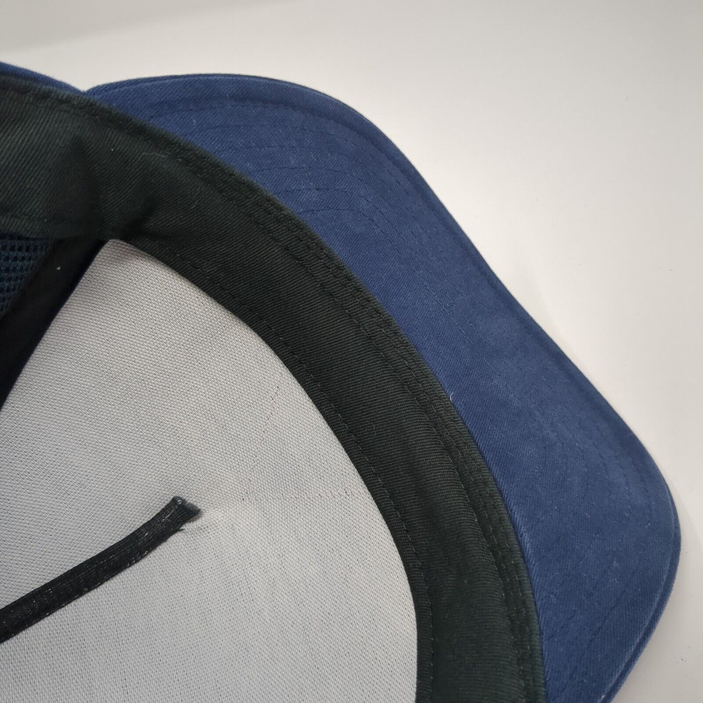 Vans Patch Snapback Hat Blue One Size Adjustable Mesh Trim Outdoor