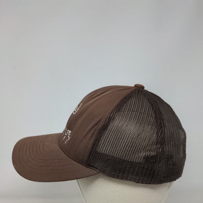 Southern Life Apparel Deer Snapback Mesh Back Trucker Hat Brown One Size