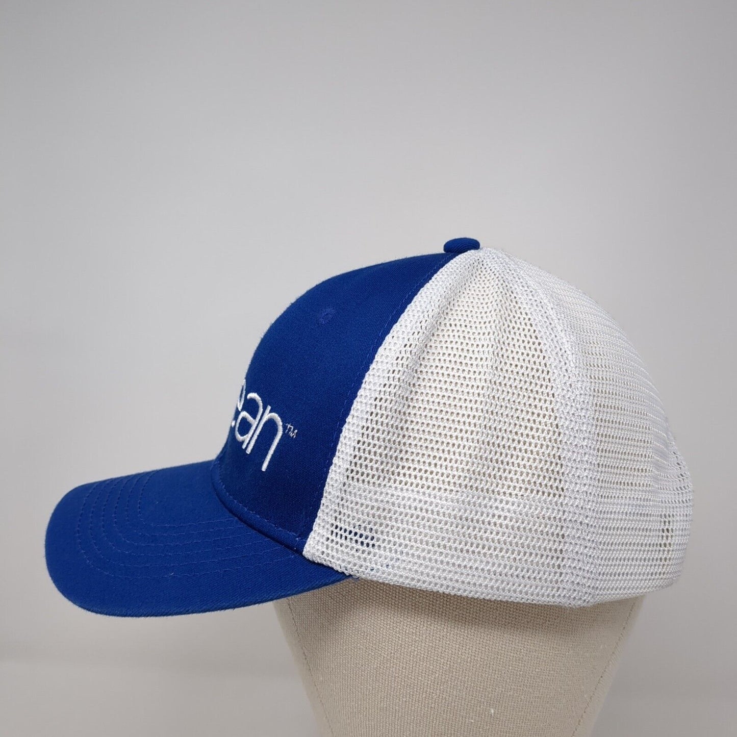 4Ocean Snapback Trucker Hat Blue One Size Adjustable Embroidered Mesh Back