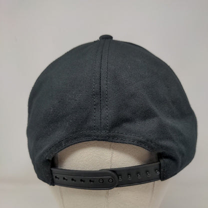 Chubby Snapback Hat Black One Size Adjustable Embroidered 6 Panel Cap America