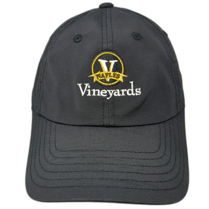 American Needle Naples Vineyards Baseball Cap Black One Size Adjustable Hat