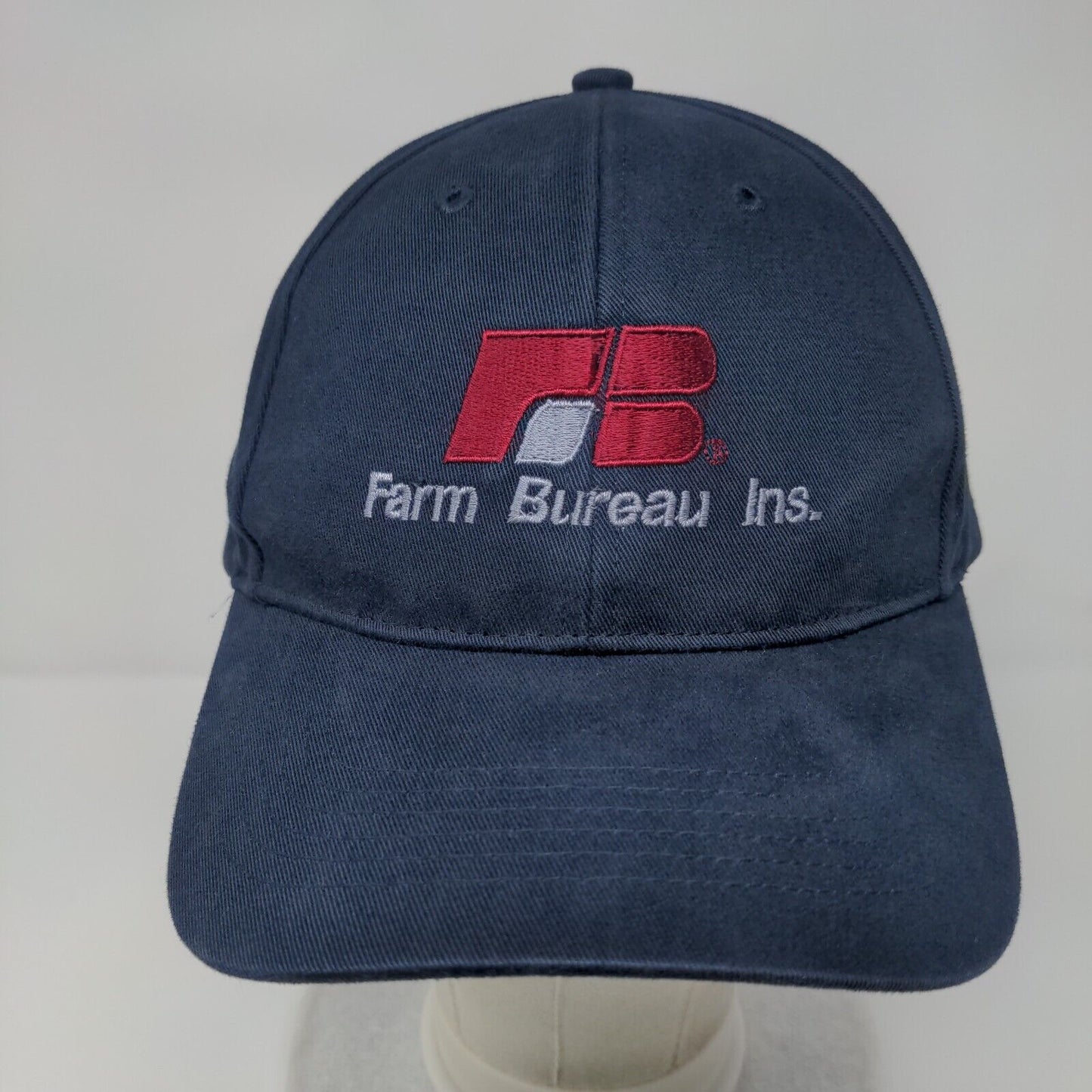 FB Farm Bureau Ins. Strapback Hat Blue One Size Adjustable Style 203 Richardson