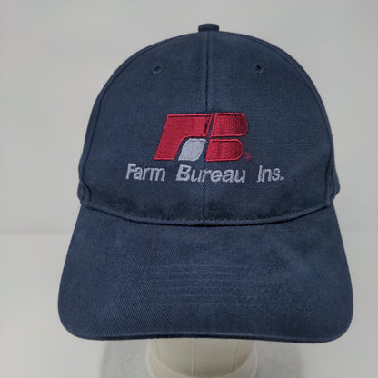FB Farm Bureau Ins. Strapback Hat Blue One Size Adjustable Style 203 Richardson