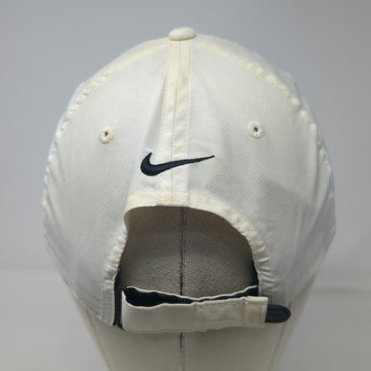 Nike Baseball Cap White One Size Legacy91 Dri-Fit Swoosh Logo Strapback Golf Hat