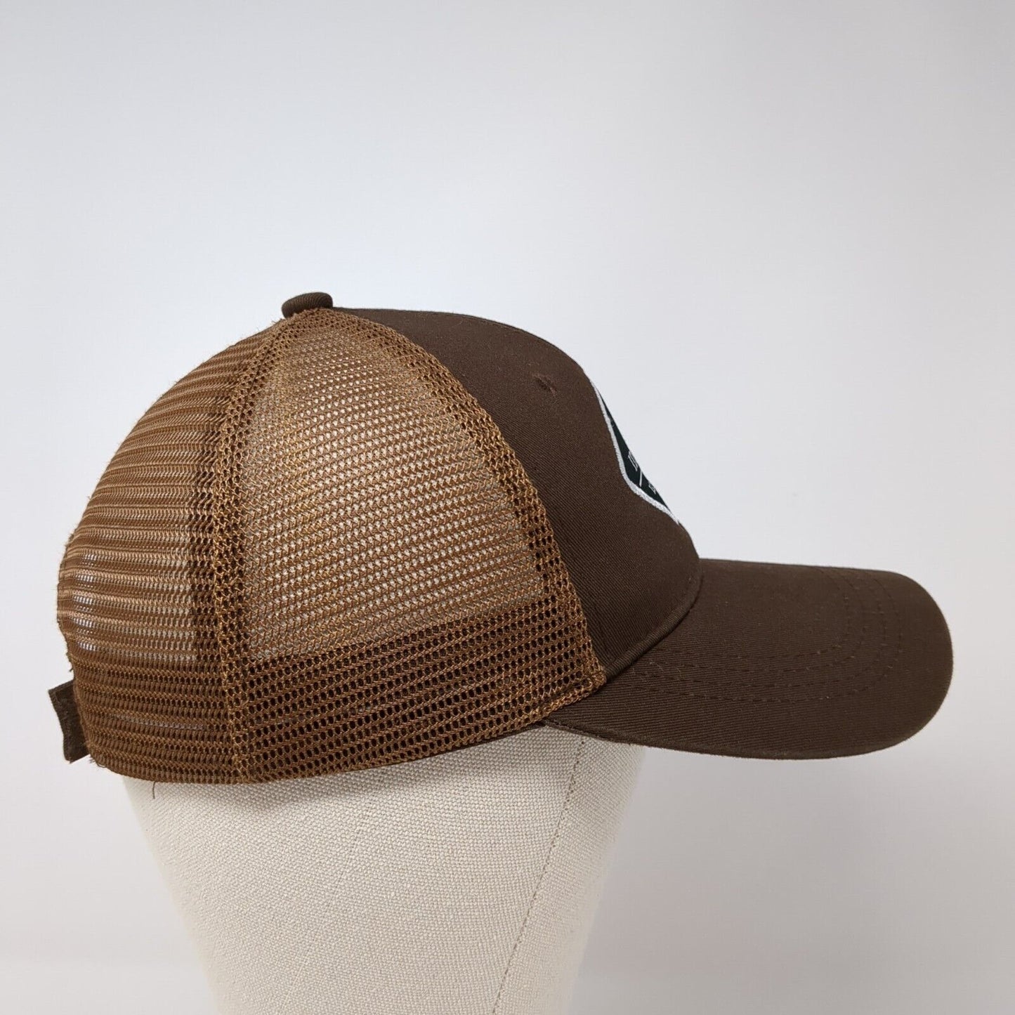Idaho Strapback Hat Brown OS Adjustable Embroidered Mesh Back Smith-Southwestern