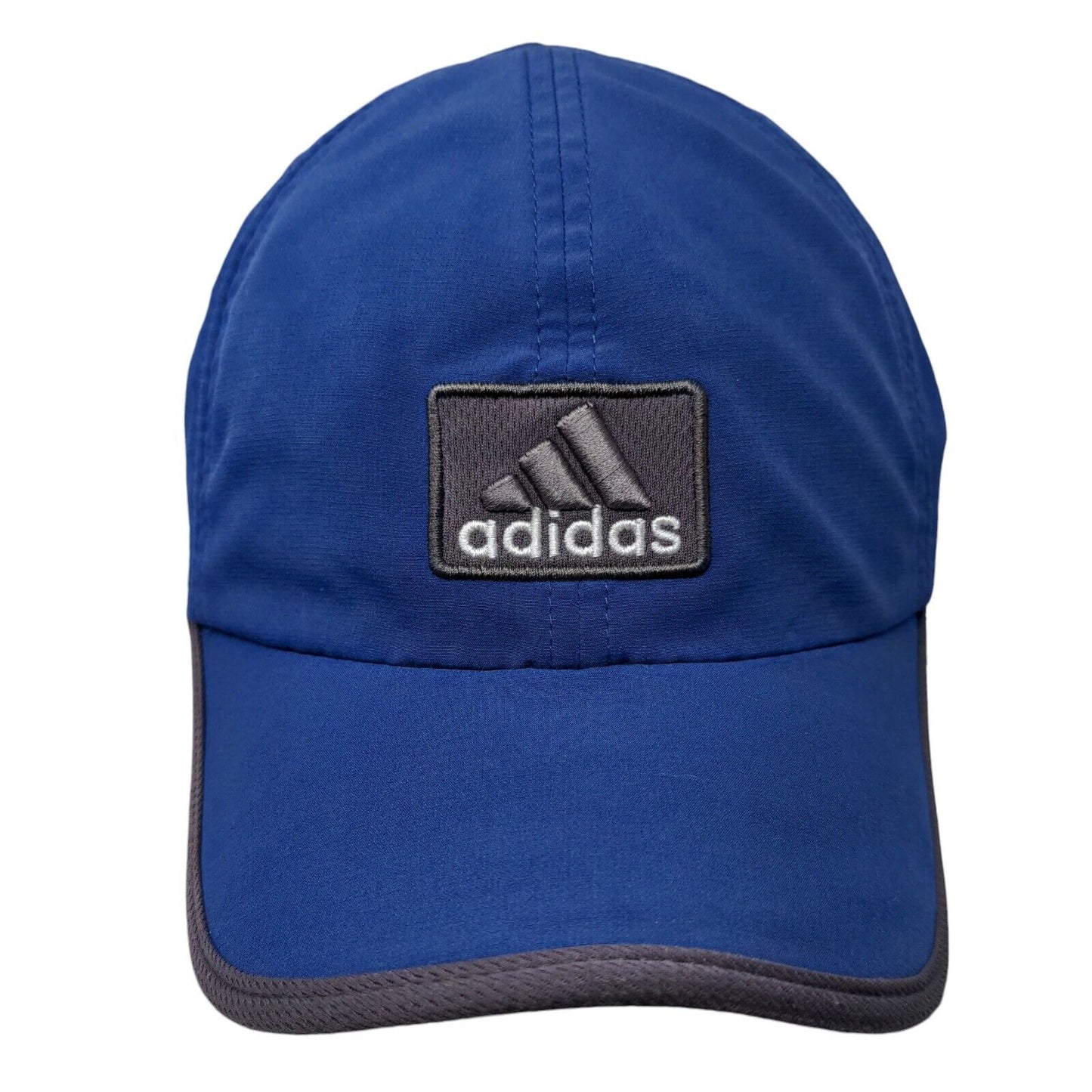 Adidas Strapback Hat Blue One Size Adjustable Embroidered Logo 6 Panel