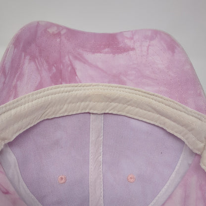 Unbranded Strapback Hat Pink One Size Adjustable Tie Dye Blank 6 Panel