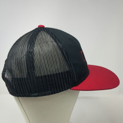 OTTO Trucker Hat Black Red One Size R&R Barbeque Pig Logo Mesh Back Snapback