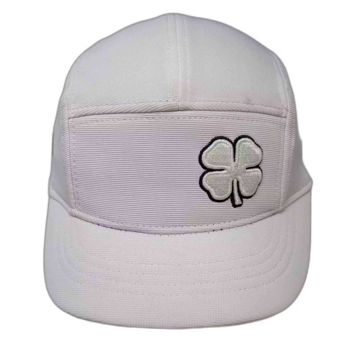 Black Clover White 5 Panel Hat One Size Live Lucky Embroidered Adjustable Cap