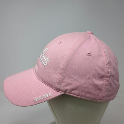New York Yankees MLB Drew Pearson Baseball Cap Pink White One Size Slideback Hat