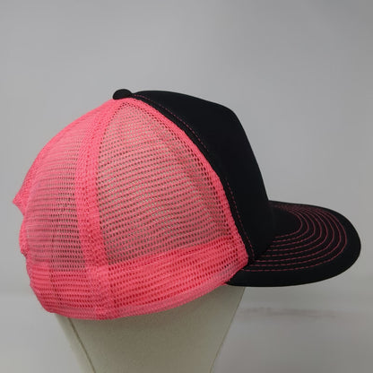 Cobra Trucker Hat Black Pink One Size Peace Love Santa Cruz Beach Snapback Mesh