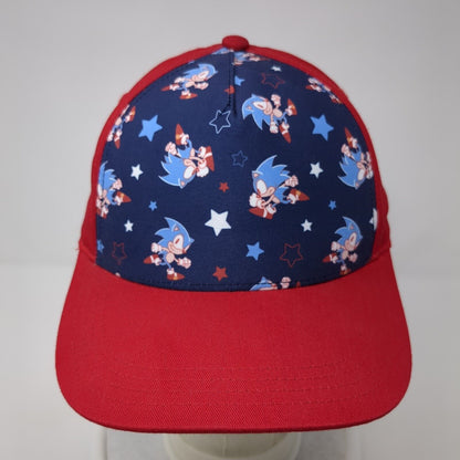 Sonic The Hedgehog Youth Snapback Hat Multicolor OS Adjustable Graphic Print