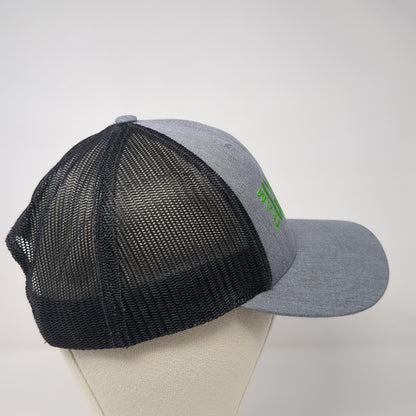 Team Grizzly Motorsports Snapback Trucker Hat Gray Large Mesh Back Richardson