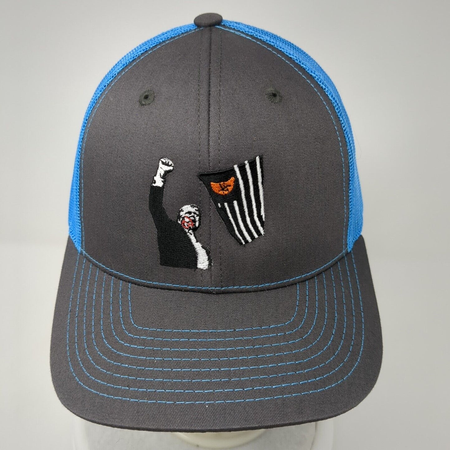 Lindo Snapback Mesh Back Trucker Hat Multicolor One Size Embroidered