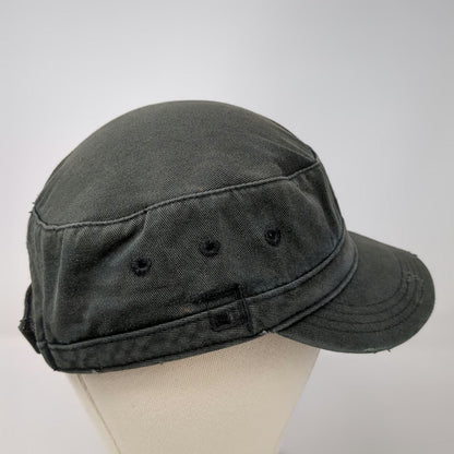 District Threads Army Cap Gray One Size Rogue Spirits Distressed Cotton Logo Hat