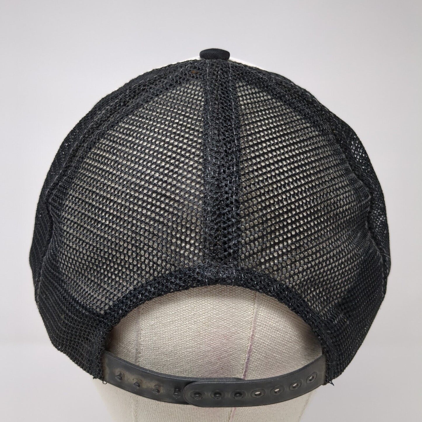 Retired Too Lazy To Work Snapback Trucker Hat Black One Size Mesh Back