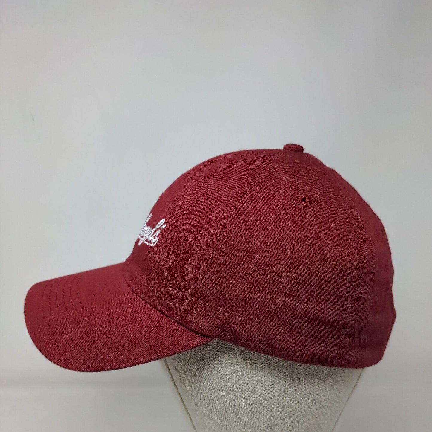 Leinenkugel's Slideback Hat Red One Size Adjustable Embroidered Vented Holes