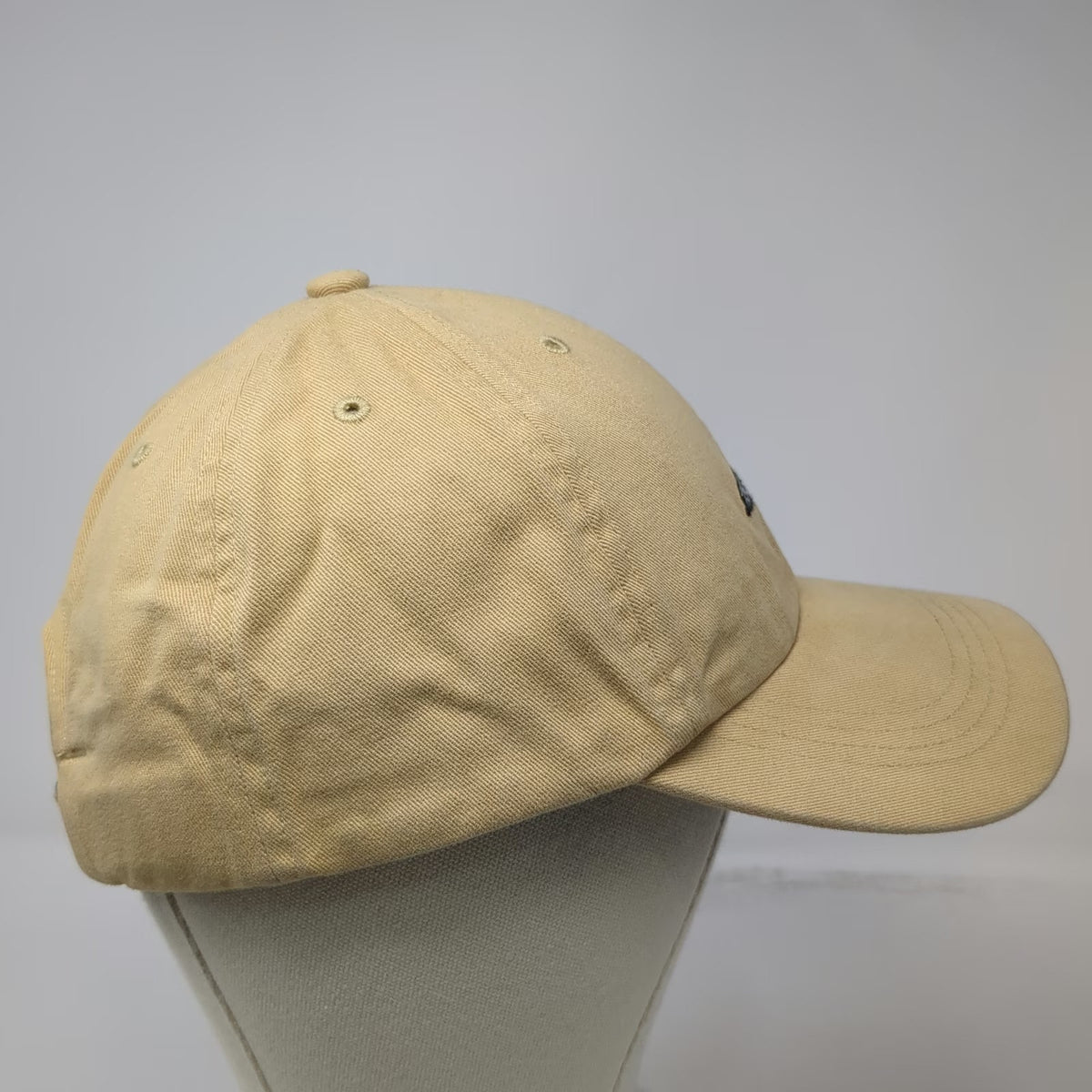 Roots Baseball Cap Beige One Size Embroidered Loon Bird Cotton Slideback Hat