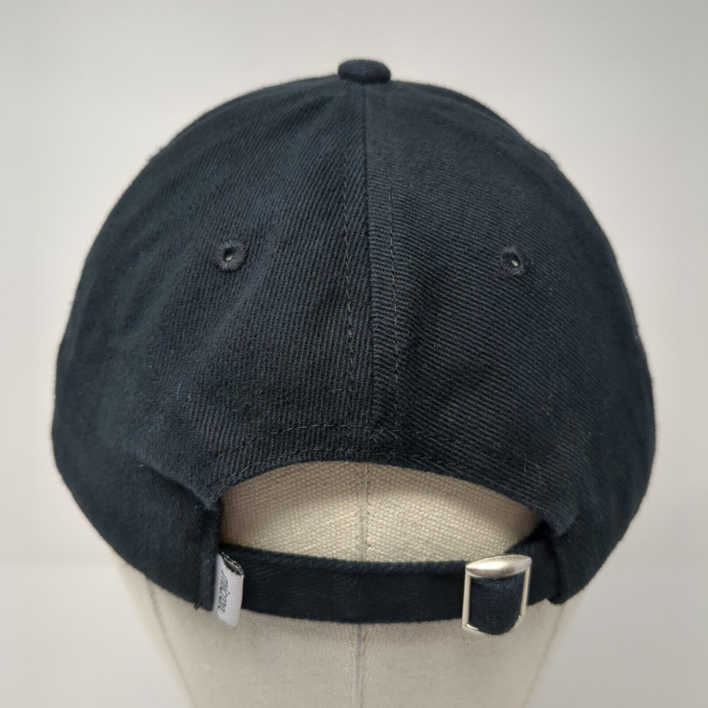 Micron Slideback Hat Black One Size Adjustable Embroidered Promoshop Cotton
