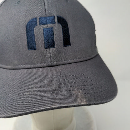 Travis Matthew Snapback Trucker Hat Gray OSFM Adjustable Mesh Back 6 Panel
