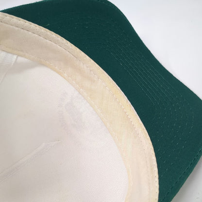 Otto 5 Panel Hat White Green OS Outdoor Channel Moose Graphic Snapback Logo
